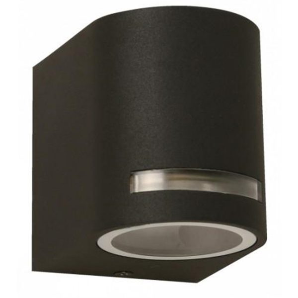 LAMP PARED EXT 1L GU10 5W CILINDRO NEGRO DESIGNERS-OUTDOOR